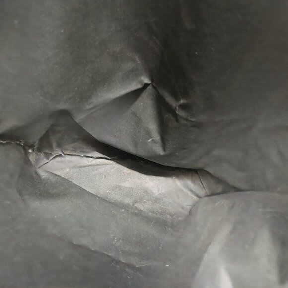 Tribal Print Canvas Tote Bag - African Primitive Art / Tapa Style - Black & Brow - Picture 3 of 4